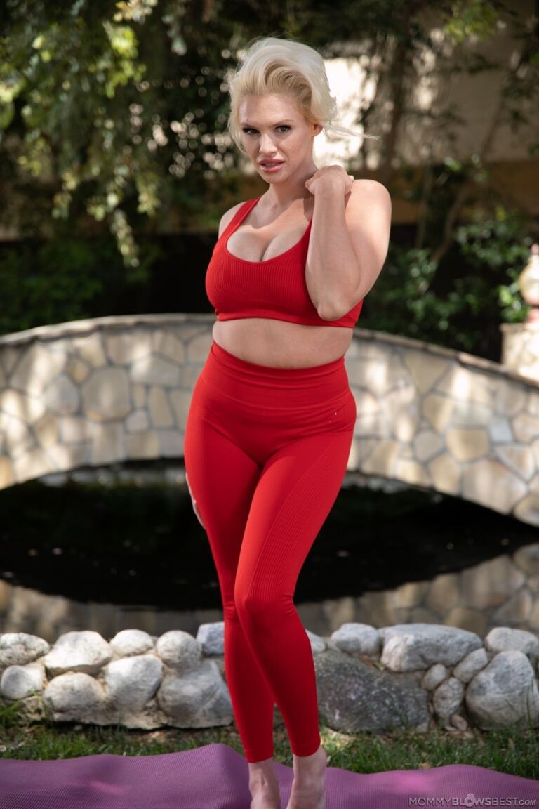 Charli Phoenix Mature Strip and Blowjob image 1