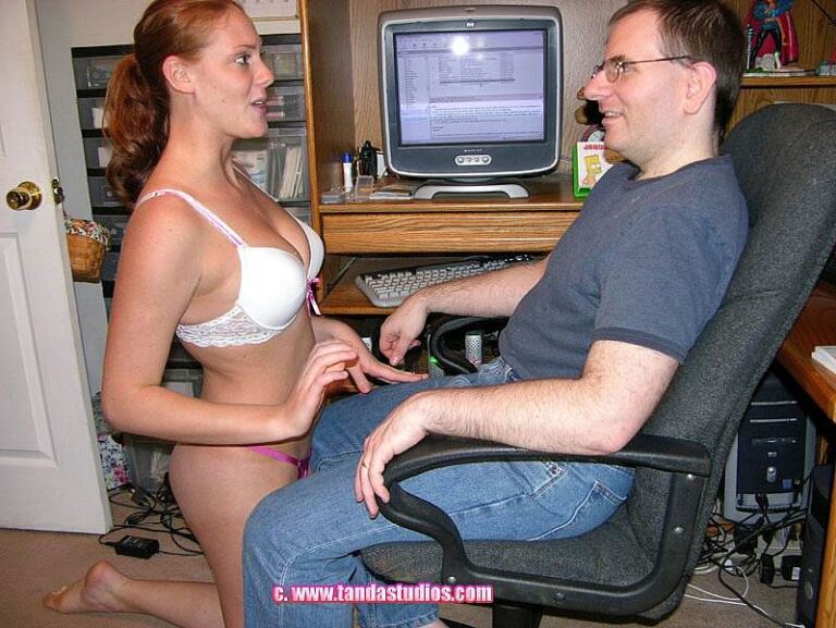 Mariah Gives Logan Drake a Blowjob image 2